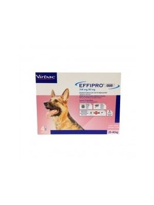 EFFIPRO DUO CANI 20-40 KG 4 PIPETTE SPOT-ON  